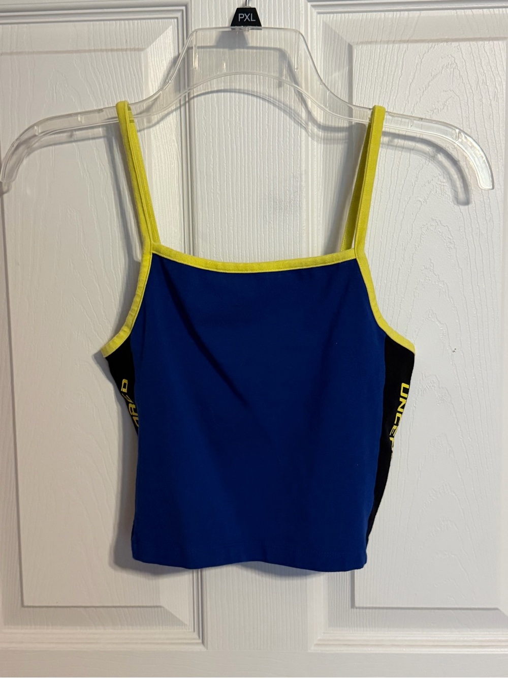 Forever 21 Blue Tank Top with Yellow Trim